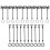 20Pcs Pe Material Mini Scene Streetlight Lamp Model Decoration 5