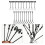 20Pcs Pe Material Mini Scene Streetlight Lamp Model Decoration 3