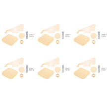 6 Jeu Pickguard Jaune Couvercles de Commutateur de Cavité Sélecteur de Micros Vis de Support de Plaque Jeu de Style Guitare