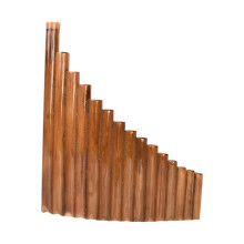 Pan Flute 15 Pipes G Tone Panpipes Wooden Wind Instrument for Students