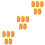 15Pcs Assorted Color Hard Hat Sun Shield with Neck Protection Mesh 7