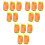 15Pcs Assorted Color Hard Hat Sun Shield with Neck Protection Mesh 5