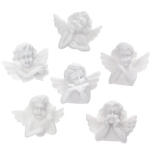 90Pcs White Resin Mini Angel Decorations for DIY Phone Case and Gifts