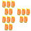 15Pcs Assorted Color Hard Hat Sun Shield with Neck Protection Mesh 9