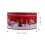 2Pcs Red Tinplate Christmas Candy Tins with Easy-Open Lid Storage Box 9