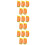 15Pcs Assorted Color Hard Hat Sun Shield with Neck Protection Mesh 10