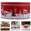 2Pcs Red Tinplate Christmas Candy Tins with Easy-Open Lid Storage Box 10