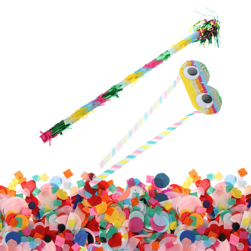 2Sets Kindvriendelijke Pinata Sticks Papier Multicolor Feest 1