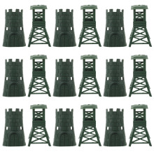 40Sets Duurzame Militaire Model Ornament Speelgoed En Decor Olijfgroen