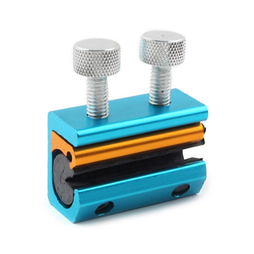 (Blue) Motorcycle Throttle Line Refueling Device Headed Clamp Piece