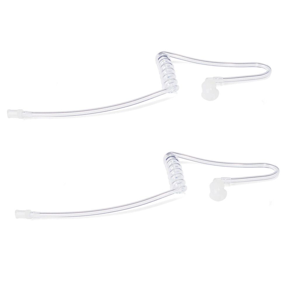 2 Pack Clear Acoustic Tube Twoway Radio Earpiece With Noise Reduction For Law Enforcement 9771547260509