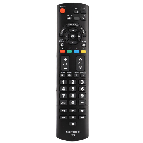 HDTV Support Remote Replacement Compatible Models Angled Extension Cable No Programming Needed Universal Fit Viera TV AA Batteries Plasma LCD LED