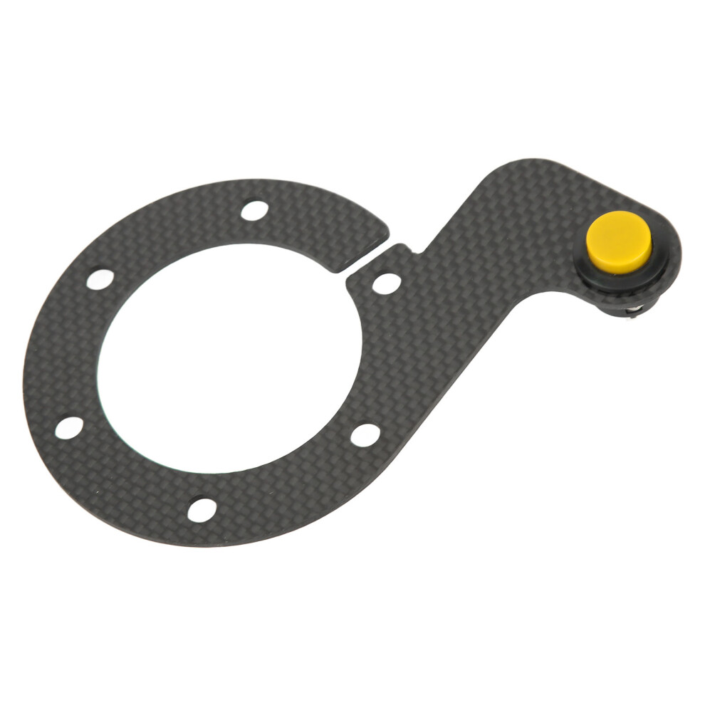 Carbon Fiber Horn Button For 6 Hole Racing Steering Wheel, Comfortable Touch Yellow 9461371182510