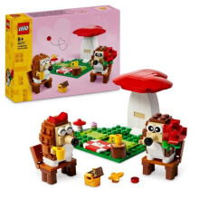 LEGO 40711 Das Picknick der Igel - Spielzeug mit einem Pilz zum Bauen ab 8 Jahren