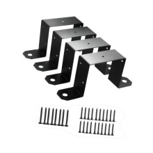 4Pcs Fence Post Mounting Bracket Easy Installation Sturdy Deck Stake S