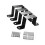 4Pcs Fence Post Mounting Bracket Easy Installation Sturdy Deck Stake S 1