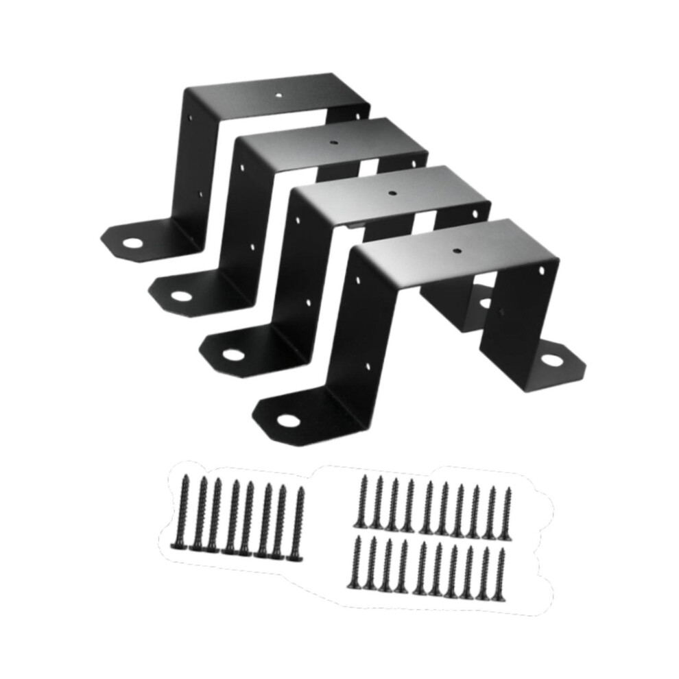 4Pcs Fence Post Mounting Bracket Easy Installation Sturdy Deck Stake S 6901423206496