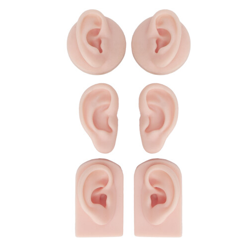 Professional Teaching Tool, Artificial Ear Display For Convenient Usage And Reusable Design, Silicone Ear Model With Realistic Practice Experience Id