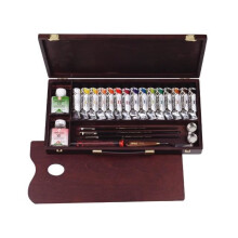 Conjunto de tintas acrílicas Rembrandt Professional 15x40ml + acessórios