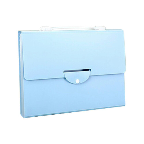 (Blue) 13 Pocket Document File Folder Expandable File Folder Expanding Document Organizers Holds 500 Sheet for Office School  Purple