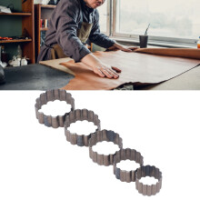 Blumenförmige Leder-Schneidesets 5 Stück, aus Legierungsstahl, manuelles Punch-Set für Bastelarbeiten