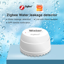 Smart Water Leak Detector | Wireless Flood Sensor with App Notifications, White