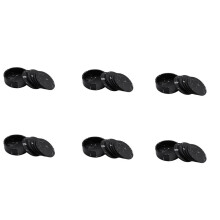 Coasters for Drinks 36-Piece with Holder,Black Round Cup Mat Pad Set of Home and Kitchen Use