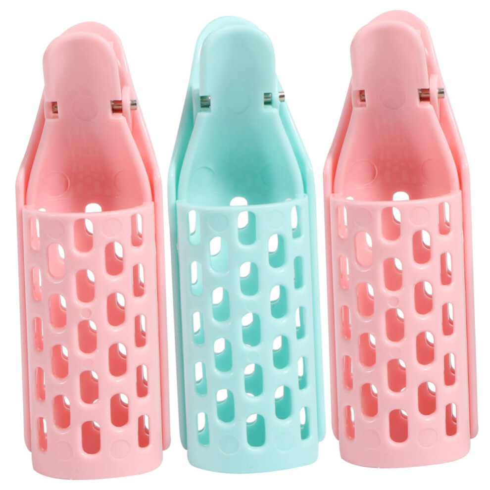 3pcs Hair Rollers with Curling Iron Clips for Fast Curl Styling Salon HairFriendly Design