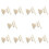60 Brostift + Sadel + Brosadel Bone / Bone Akustisk Gitarr Vit 1