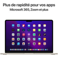 Apple - 13,6" MacBook Air M2 - RAM 8Go - Tallennus 512Go - Tähtivalo - AZERTY (2022) - Uudelleenvarusteltu - Erinomainen kunto - Refurbished