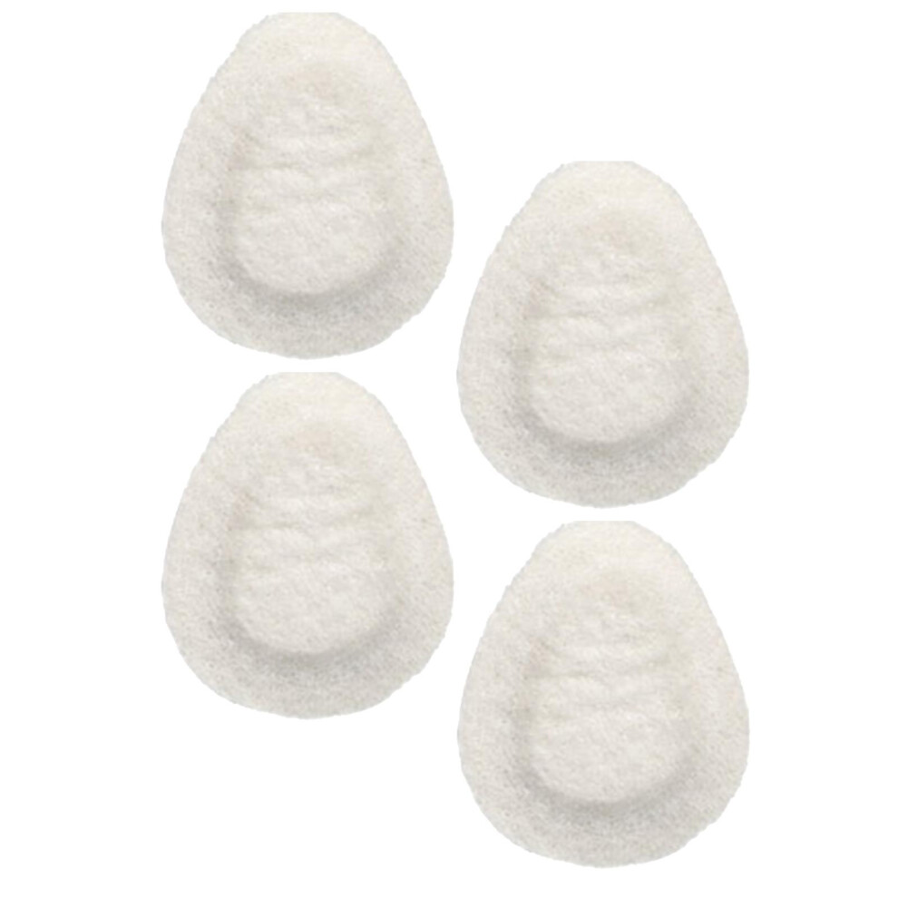 White 4 Pieces Soft Metatarsal Felt Pads Comfortable Relieve Foot Pain