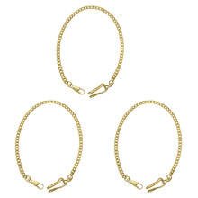 3X Retro Antique Vintage Pocket Watch Chain Gold