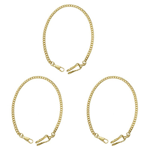 3X Retro  Vintage Fickurskedja Guld 1