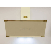 Kaiser Cappa murale inclinata AT 9445 ElfAD Eco • Cappa aspirante Art Deco Avorio &amp; Oro Antico • 1250 m³/h • Classe A