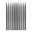 10pcs Soft Portable Lip Liner Brush Set for Precise Makeup Black 2
