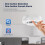 White Wireless Smoke Detector 9.0x9.0x3.2 cm 433 1