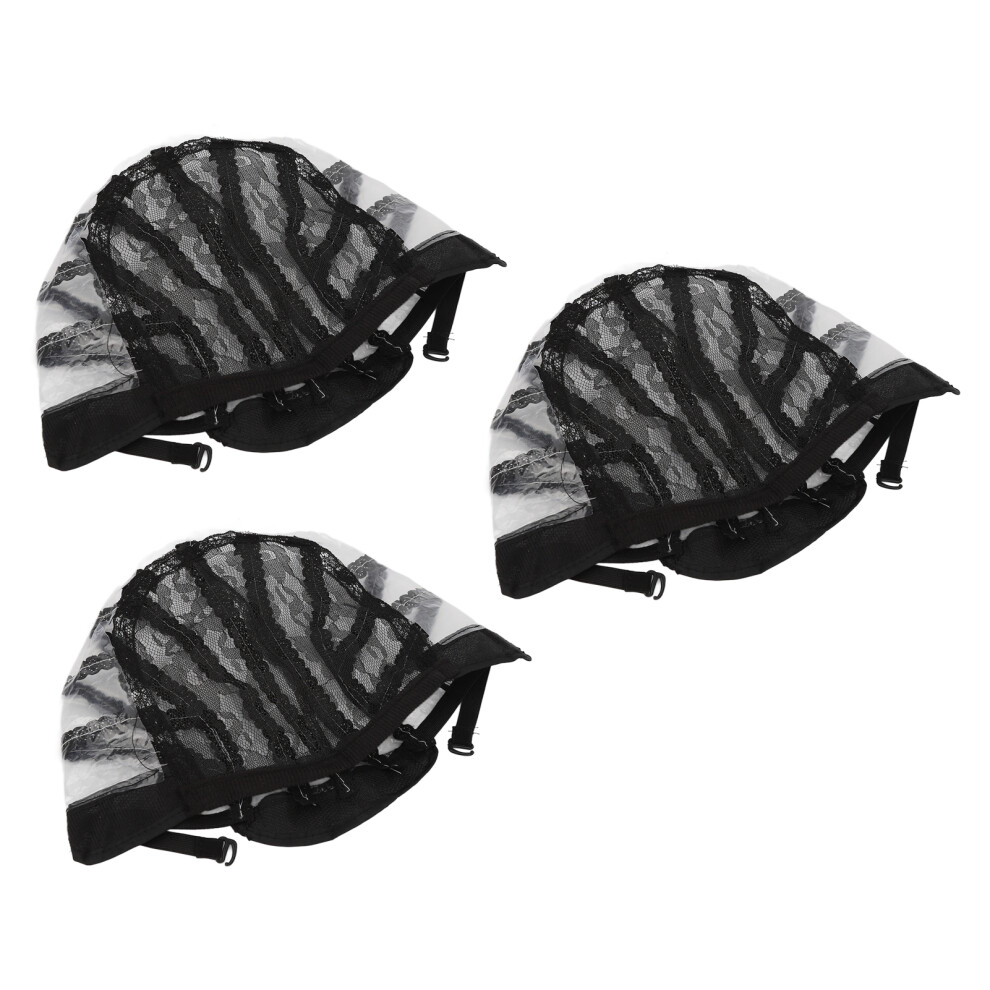 Breathable Nylon Wig Caps 3PCS Set for Cosplay and Makeup