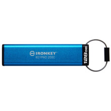 IronKey Keypad 200C Type-C hardware-encrypted USB Flash Drive FIPS 140-3 Level 3 (Pending) with XTS-AES 256-bit Hardware Encryption -IKKP200C/128GB