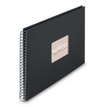 Album à spirale - Fine Art - 36 x 32 cm - 50 pages noires - Couverture personnalisable