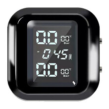 Trådløst TPMS-dæktryksovervågningssystem til motorcykel Bildækalarmsystem med realtidsovervågning af dæktemperaturalarm LCD-display eksternt