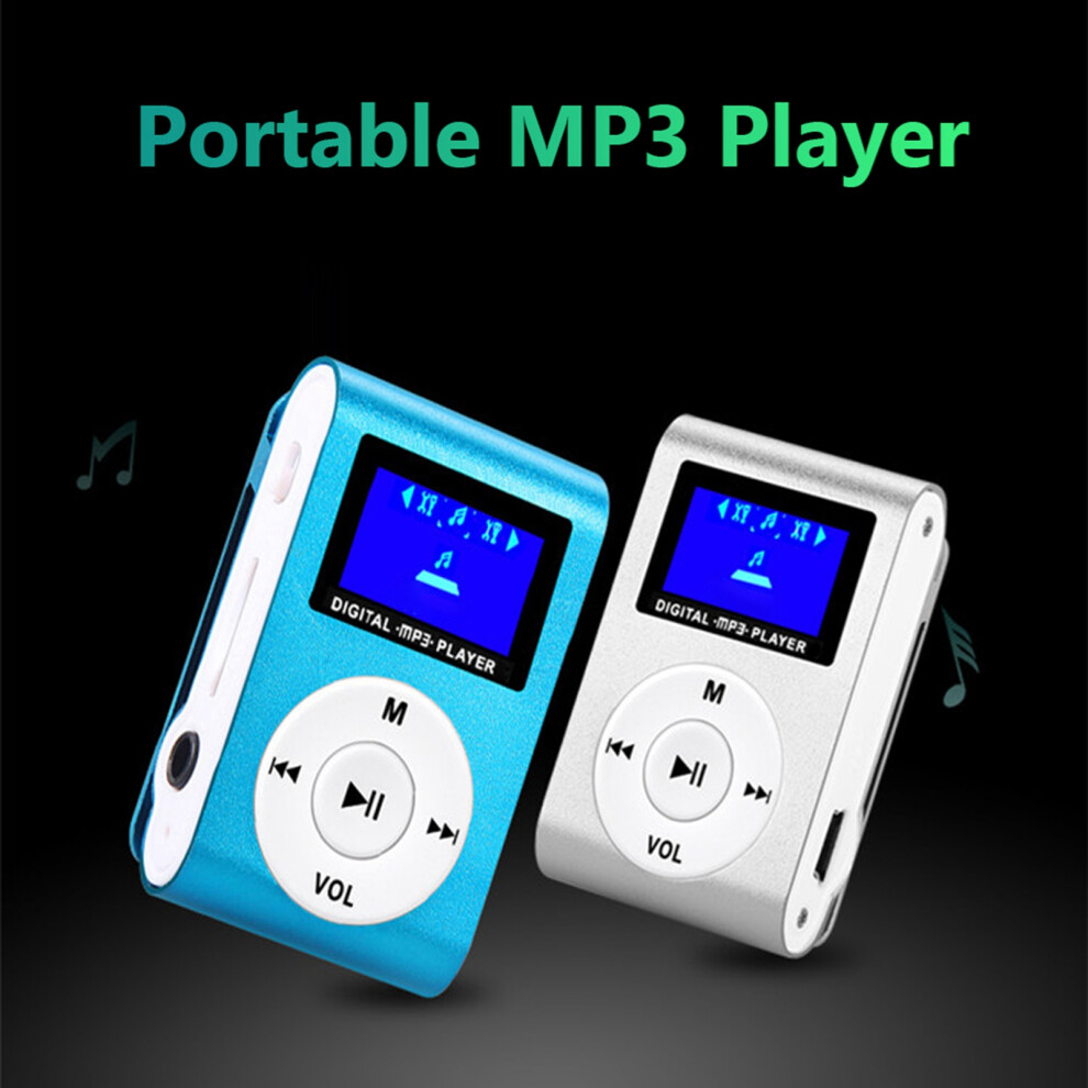 Mini Portable Mp3 Player With Lcd Screen, 32Gb Support, Rose Red 4621375880095