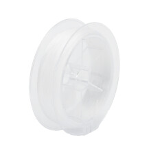 20LB 50m Weiße, unbeschichtete Polyester-Fliegenfischereivorlauf-Linie & Becherauffüller