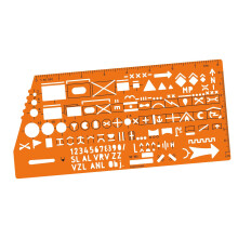 1:50 000 Scale Industrial Design Template Stencil Versatile Symbols Te