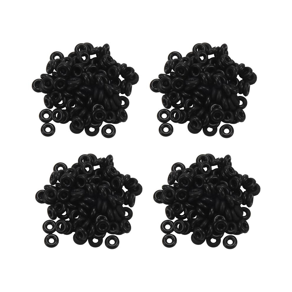 400Pcs Rubber Carp Fishing Terminal Tackle Round Fishing O Rings Nonslip Stopper 6Mm 6033646964126