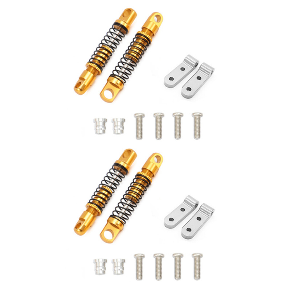 2X For Wpl D12 Rc Car Metal Rear Damper With Mount Fixed Upgrades Parts Accessories,3 4712702017960