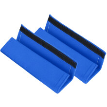 Protetor de cinto de segurança para carro, protege os ombros com almofada macia e ajustável em velcro para viagens confortáveis em carros e