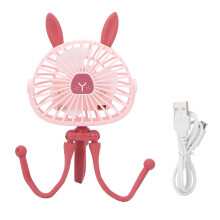 Stille, draagbare koelbox voor kinderwagen, oscillerende miniventilator met duurzame constructie, flexibel statief voor het veilig en stabiel