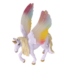 Bunter Kunststoff-Flugpferd Statue Spielzeug, 13 x 15,5 cm, Exquisite Handwerkskunst