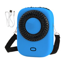 Portable Neck Fan with Lanyard, USB Rechargeable Bladeless Cooler, Adjustable Speeds for Travel