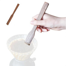 9.25 Inch Wooden Coffee Stir Stick with Ergonomic Paddle for French Press and Syphon Brewing